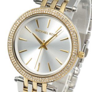 שעון יד מייקל קורס משולב זהב וכסף MK3215 לאישה