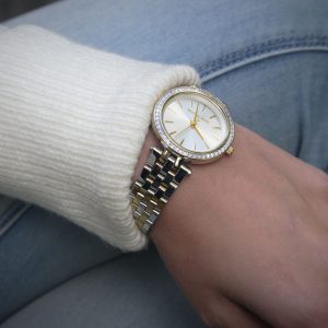 שעון יד מייקל קורס משולב כסף וזהב לאישה דגם MK3405 מקטלוג מייקל קורס שעונים