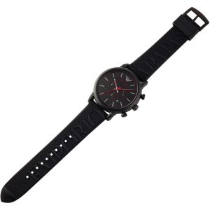 שעון ארמני סיליקון שחור לגבר AR11024