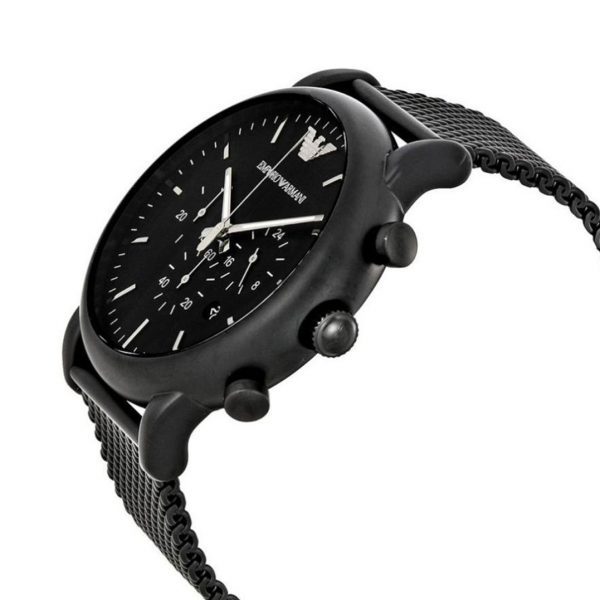שעון יד ארמני רשת מושחר לגבר דגם AR1968 פרופיל