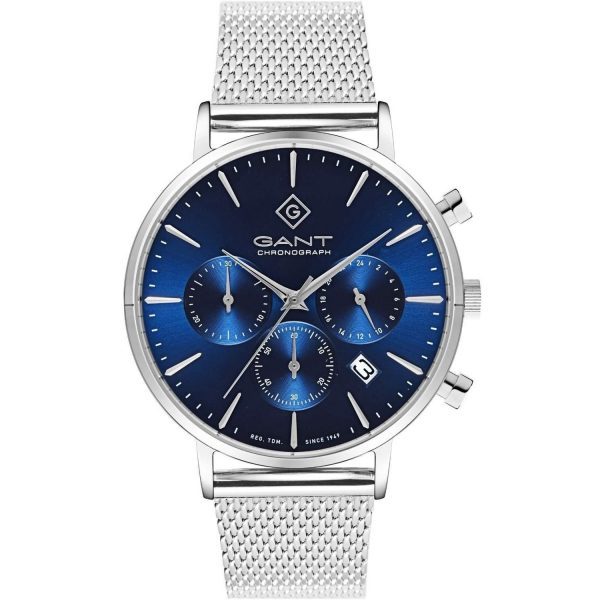 שעון יד GANT לגבר רצועת רשת לוח כחול דגם G123003