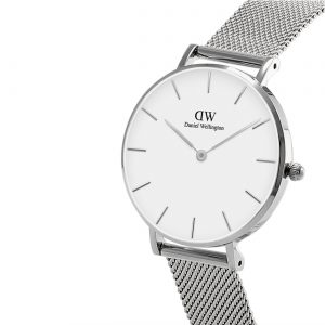 שעון יד דניאל וולינגטון לאישה רשת כסופה דגם DW00100164 מקטלוג שעונים DANIELL WELLIGTON