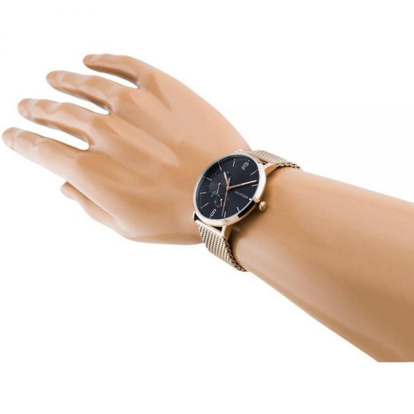 שעון יד רוז גולד רצועת רשת מבית טומי הילפיגר דגם 1791506 על יד