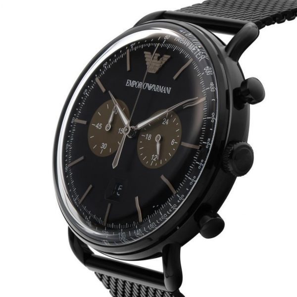 שעון יד ארמני לגבר AR11142 שחור