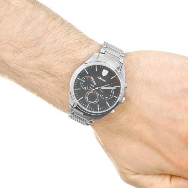 שעון יד פרארי לגבר רצועת מתכת כרונוגרף דגם 0830505 על יד