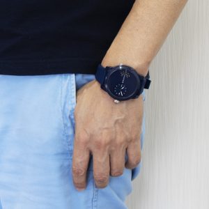 שעון יד טומי הילפיגר רצועת סיליקון כחולה לגבר 1791556