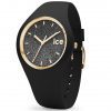 שעון יד ICE WATCH שחור לאישה 001356 בשילוב זהב צהוב ולוח מנצנץ