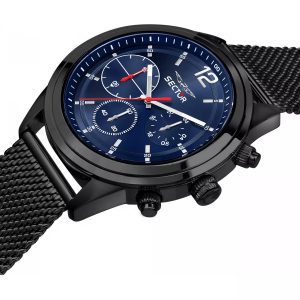 שעון יד SECTOR לגבר רצועת רשת רקע כחול ספורטיבי R3253540008