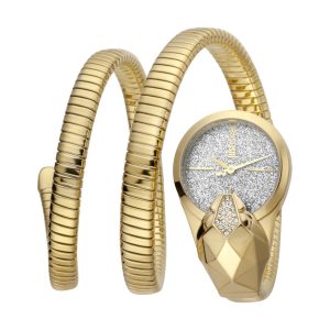 שעון יד JUST CAVALLI נחש לאישה דגם JC1L114M0035 זהב