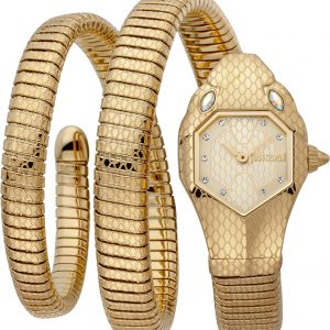 שעון יד קוואלי נחש לאישה דגם JC1L168M0035 לוח זהב