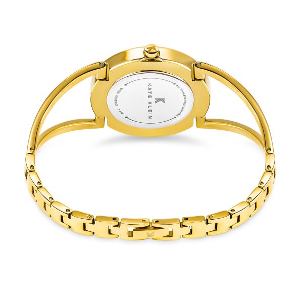 שעון יד מבית קייט קליין שעונים , זהב צהוב סטייל צמיד לאישה KK3002 תמונה אחורית