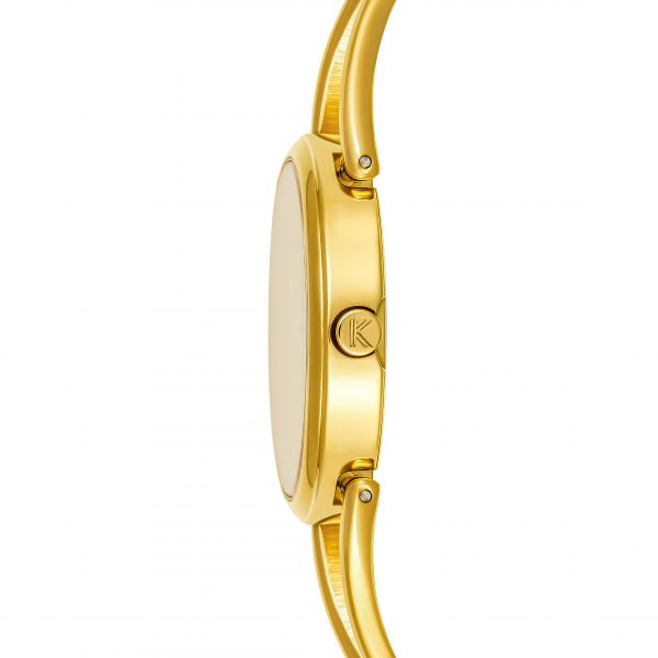 שעון יד מבית קייט קליין שעונים , זהב צהוב סטייל צמיד לאישה KK3002