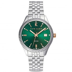 קייט קליין שעונים , שעון מדהים של חברת KATE KLEIN לוח ירוק לאישה דגם KK3132