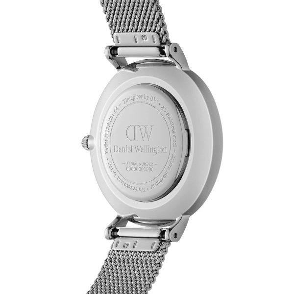 שעון יד דניאל וולינגטון כסוף לאישה דגם DW00100468 מאחור