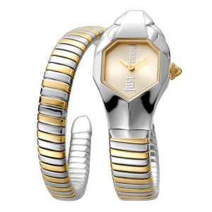 שעון יד JUST CAVALLI לאישה משולב זהב וכסף דגם JC1L001M0035