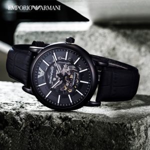 שעון יד ARMANI לגבר רצועת עור דגם AR60008
