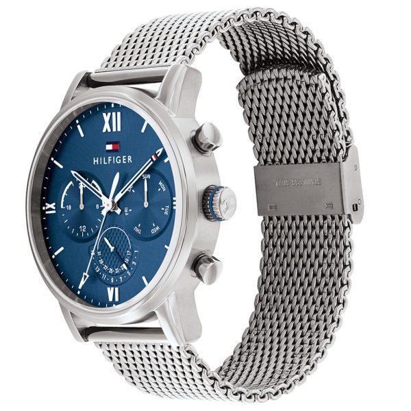שעון יד טומי הילפיגר לגבר רשת לוח כחול 1791881