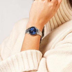 שעון יד סייקו לאישה עדין רקע כחול SUR407P1
