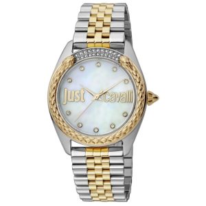 שעון יד JUST CAVALLI קוואלי משולב זהב כסף לאישה דגם JC1L195M0095