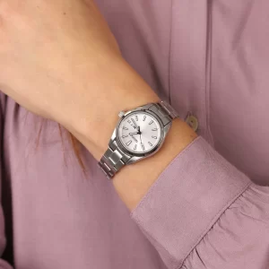 שעון יד סייקו לאישה כסוף זכוכית ספיר SUR349P1