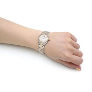 שעון יד SEIKO לאישה זהב וכסף SUR540P1 על יד