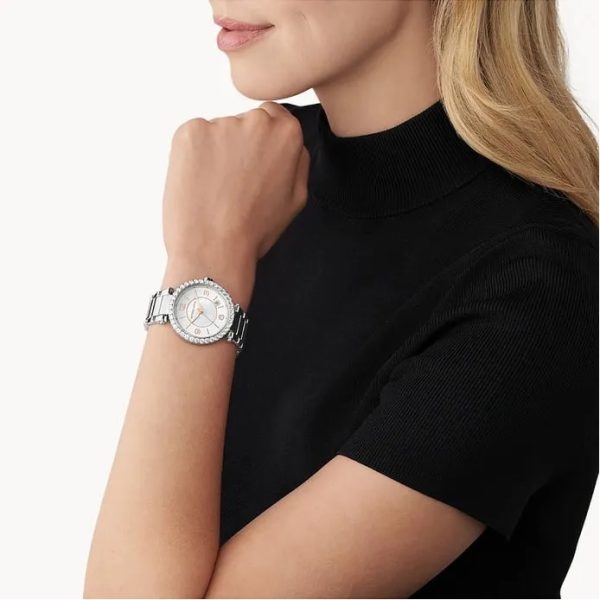 שעון יד MICHAEL KORS לאישה כסוף משובץ אבנים קולקציית מייקל קורס החדשה MK4694