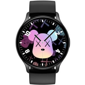 שעון יד VIVOTIME עגול יוניסקס סדרה 2 רצועת סיליקון שחורה
