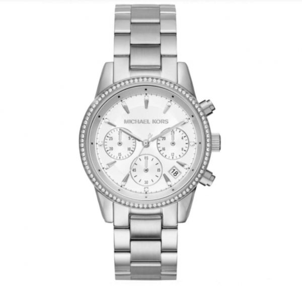 שעון יד MICHAEL KORS כרונוגרף כסוף לאישה דגם MK6428 מקטלוג מייקל קורס שעונים