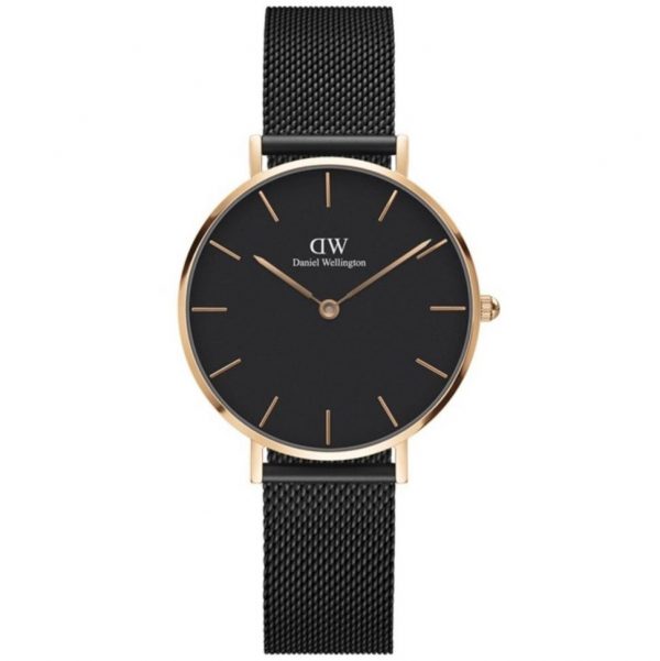 שעון יד DANIEL WELLINGTON לאישה רשת מושחר גודל 32 מ"מ DW00100201