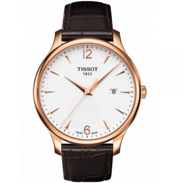 שעון יד TISSOT מסדרת קלאסיק לגבר T063.610.36.037.00 רוז גולד