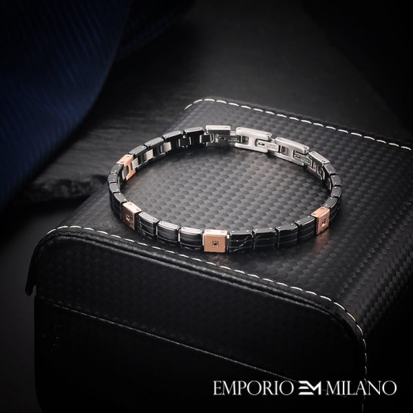 צמיד איפוריו מילאנו מעוצב לגבר EMPORIO MILANO