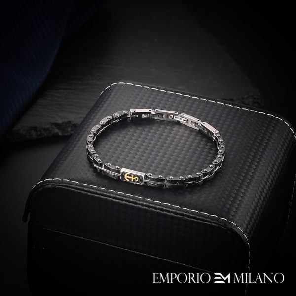 צמיד איפוריו מילאנו מעוצב לגבר EMPORIO MILANO