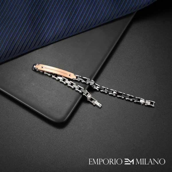 צמיד איפוריו מילאנו מעוצב לגבר EMPORIO MILANO