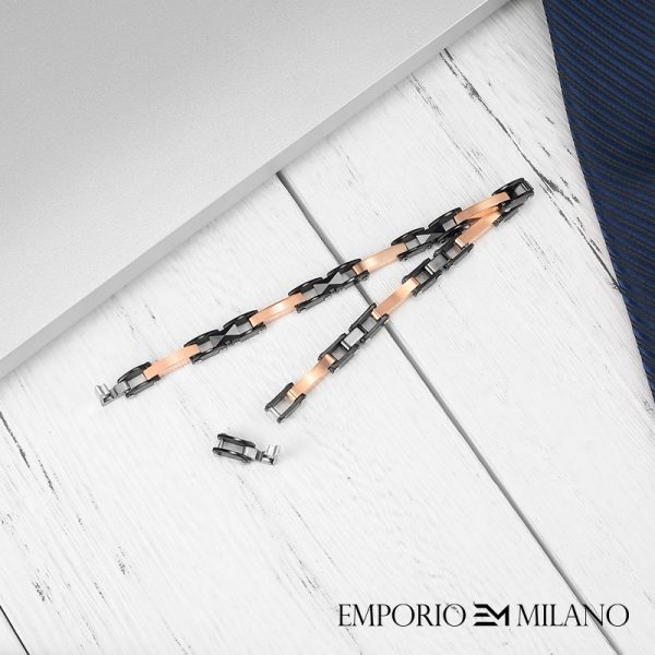 צמיד איפוריו מילאנו מעוצב לגבר EMPORIO MILANO