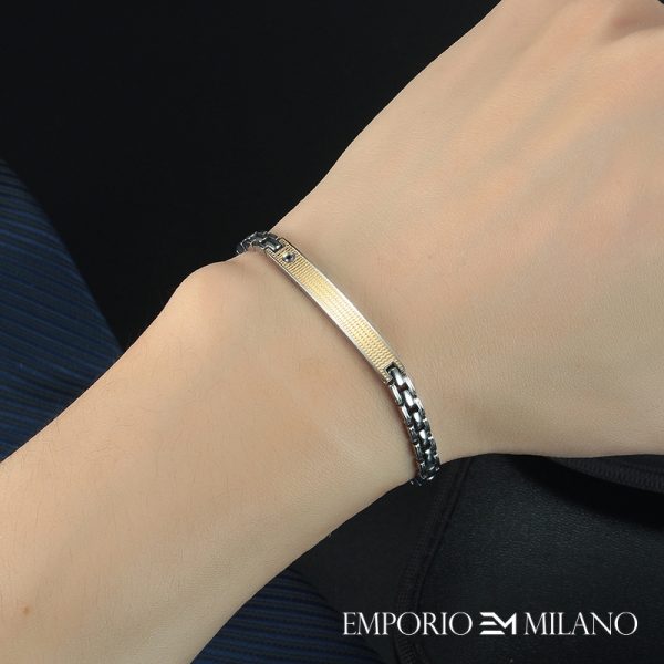 צמיד איפוריו מילאנו מעוצב לגבר EMPORIO MILANO