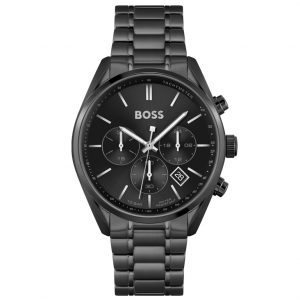 שעון יד מושחר HUGO BOSS לגבר 1513960