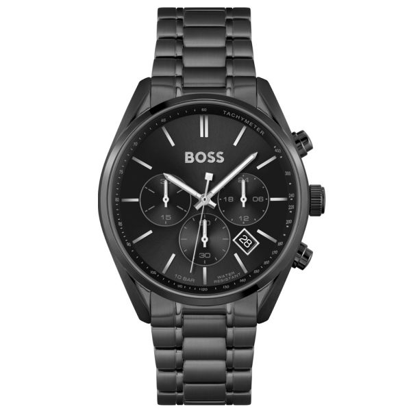 שעון יד מושחר HUGO BOSS לגבר 1513960