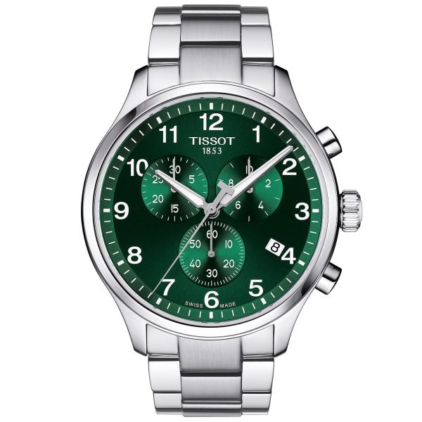 שעון יד TISSOT לגבר לוח ירוק t116.617.11.092.00