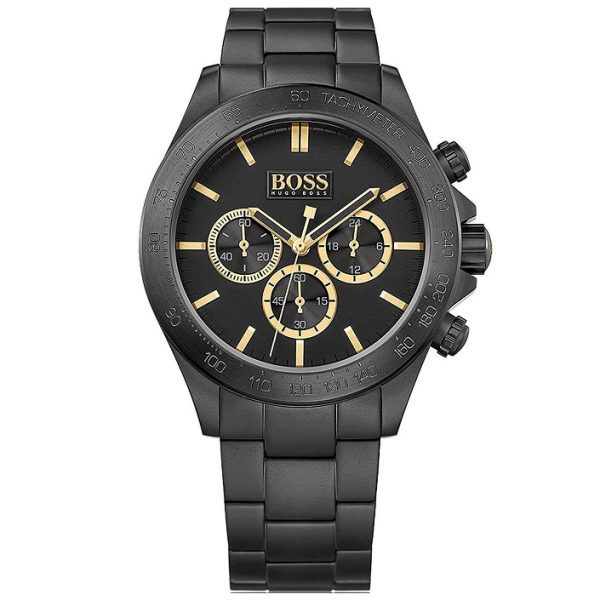 שעון יד הוגו בוס שחור מט לגבר HUGO BOSS דגם 1513278