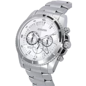 שעון יד סיטיזן CITIZEN לגבר כרונוגרף כסוף AN8200-50A תמונה מהצד