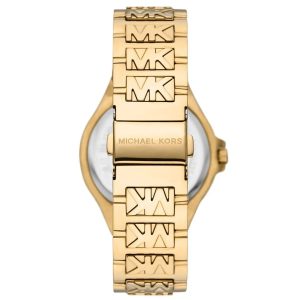 שעון יד MICHAEL KORS מוזהב לאישה בשילוב לוגו MK מקולקציית מייקל קורס החדשה דגם MK7339